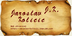 Jaroslav Količić vizit kartica